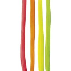 Set de 4 bandeaux élastiques fluo