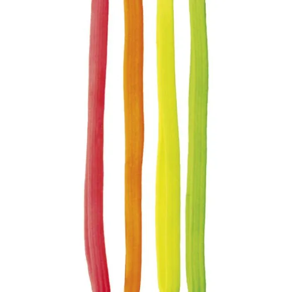 Set de 4 bandeaux élastiques fluo