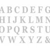 Set de 48 Lettres Adhésives - 13,5 cm - Couleur Argent