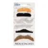 Set de 6 Moustaches Adhésives - Couleurs Naturelles