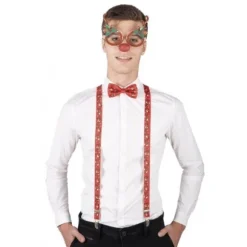 Set de Noël - Lunettes, Nœud Papillon et Bretelles - Renne