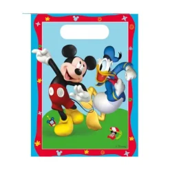 Set de 6 sacs cadeaux - Mickey Rock The House