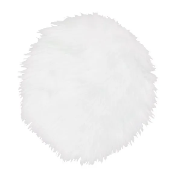 Set de Table en Fausse Fourrure - Blanc