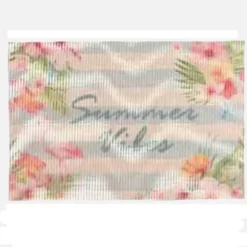 Set de table 30x45 imprimé "Summer Vibes" - Flamant rose