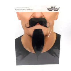 Set moustache et bouc "Mousquetaire" - Noir