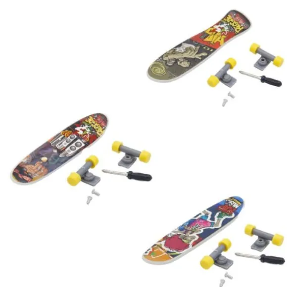 Skateboard à rétro-friction - 10 x 2,5 x 0,5 cm - Modèle Aléatoire