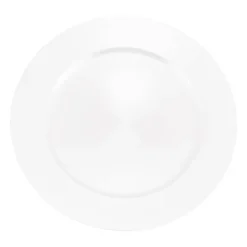 Sous-assiette blanche en plastique réutilisable - Diamètre 33 cm - Collection Voile de Douceur