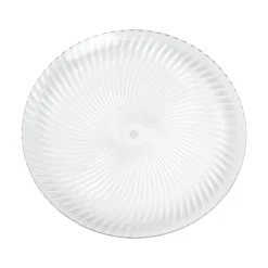 Sous-assiette transparente en plastique - Diamètre 33 cm