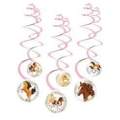 6 Spirales à suspendre - Collection Beaux Chevaux