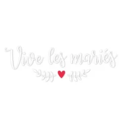 Sticker de Voiture " Vive les Mariés "