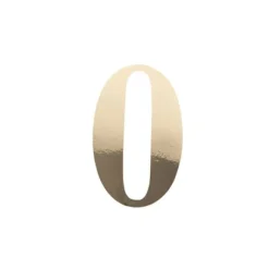 Sticker en forme de chiffre - 15 cm - Or - Chiffre au choix