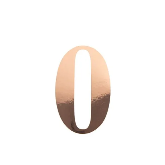 Sticker en forme de chiffre - 15 cm - Rose Gold - Chiffre au choix