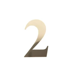 Sticker en forme de chiffre - 15 cm - Rose Gold - Chiffre au choix