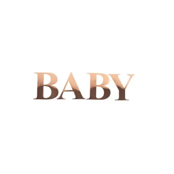Sticker en forme de chiffre - 15 cm - Rose Gold - Chiffre au choix