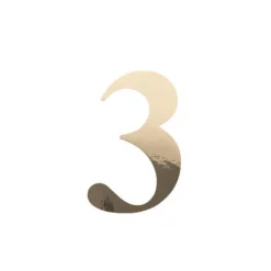Sticker en forme de chiffre - 15 cm - Rose Gold - Chiffre au choix