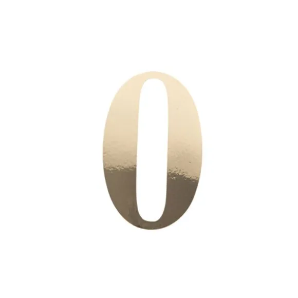 Sticker en forme de chiffre - 15 cm - Rose Gold - Chiffre au choix