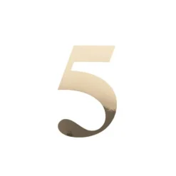 Sticker en forme de chiffre - 15 cm - Rose Gold - Chiffre au choix