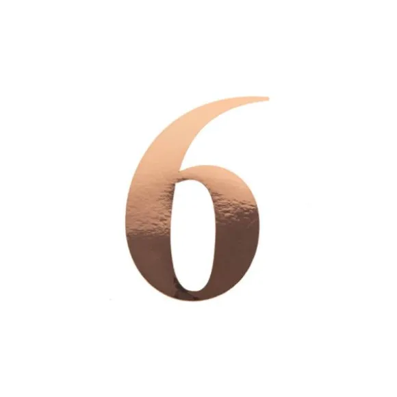 Sticker en forme de chiffre - 15 cm - Rose Gold - Chiffre au choix
