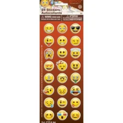 24 stickers autocollants Smiley