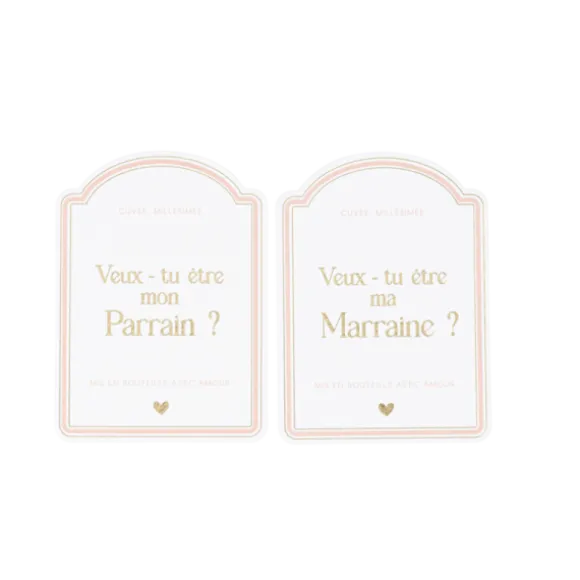 24 stickers dorés avec effet de cachet de cire - 3,5 cm