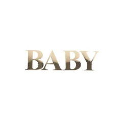 Stickers en forme de lettres pour baby shower - Or - Modèle au choix