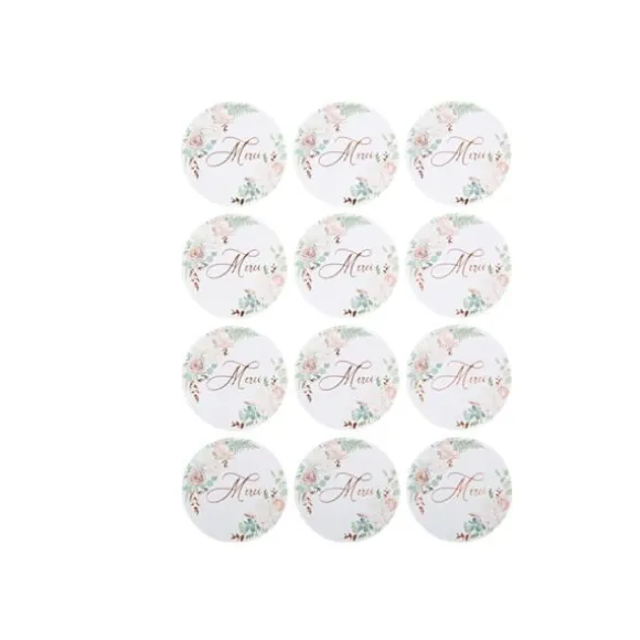 24 Stickers Merci - Collection Peony