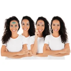 Strass adhésifs pour visage - Modèle Aléatoire