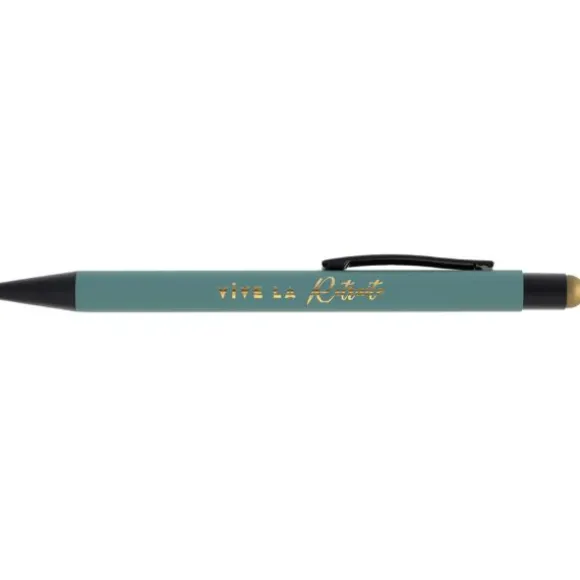 Stylo "Vive la Retraite" - 14 cm - Collection Retraite Dorée - Couleur au choix