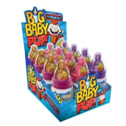 Sucette avec pot de poudre acidulée en forme de biberon - Big Baby Pop - 32 g