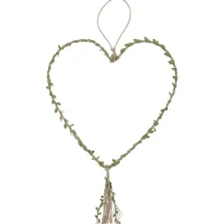 Suspension coeur naturel - 30x77cm