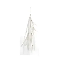 Suspension Plume et Dentelle Blanche