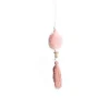 Suspension à Pompons - Rose