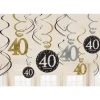 12 Suspensions 40 Ans - Or / Argent