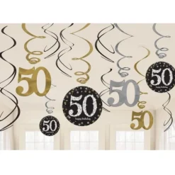 12 Suspensions 50 Ans - Or / Argent