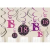 12 Suspensions 18 Ans - Rose / Noir