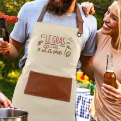 Tablier de cuisine - Le gras c'est la vie - Collection Les bons vivants