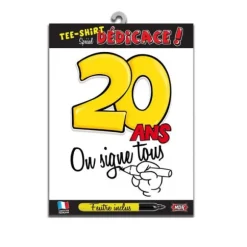 Tee-shirt 20 ans "On signe tous"