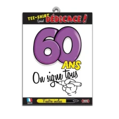 Tee-shirt 60 ans "On signe tous"
