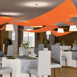 Tenture Voile Triangle de Salle - Divers Coloris