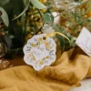 10 Étiquettes avec ruban - Collection Mimosa