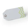 12 Étiquettes Chevron Vert anis