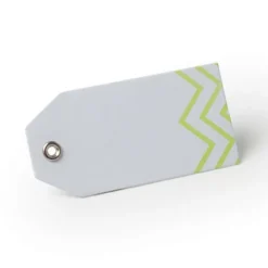 12 Étiquettes Chevron Vert anis