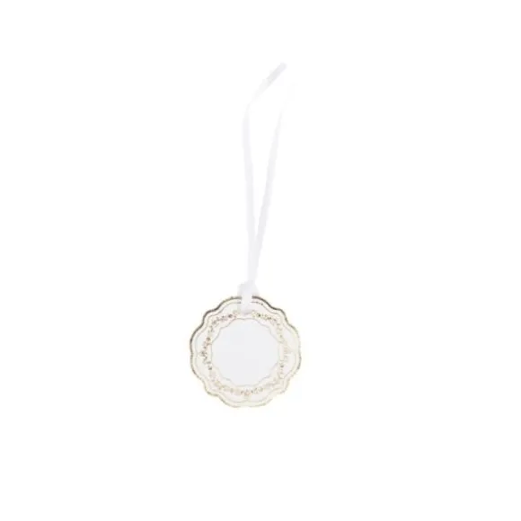 10 étiquettes à personnaliser FSC® - Diamètre 5 cm - Collection Vintage Doré