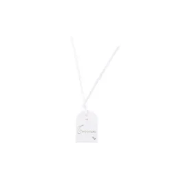 10 Étiquettes + Ruban Satin - Collection Communion Pureté Blanc et Or