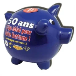 Tirelire Cochon Anniversaire - 50 Ans