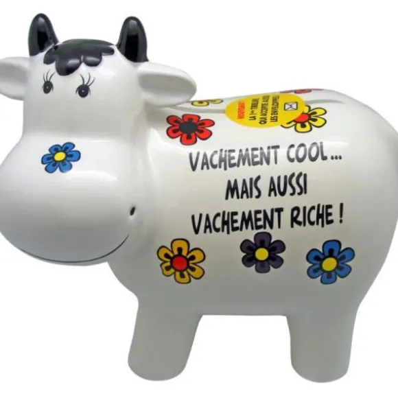Tirelire XXL - Vache - Blanc