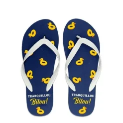 Tongs "Tranquillou Bilou" - Collection Claquettes Chaussettes