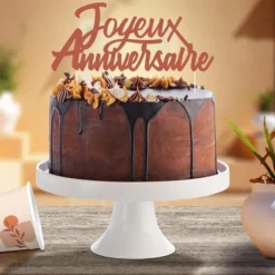 Top Gâteau - Joyeux Anniversaire - Collection Terracotta