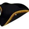 Tricorne de pirate noir - Taille Enfant (54/55 cm)