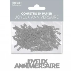 Trio de formes de confettis de table en papier - Couleur au choix